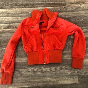Orange Sweater Jacket